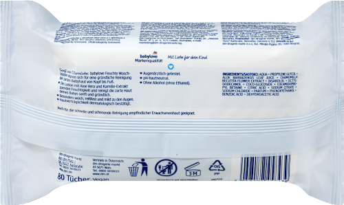 Feuchte Waschlappen babylove