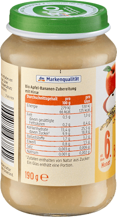 Bebi kašica - jabuka sa bananom i prosom , od 6. meseca dmBio