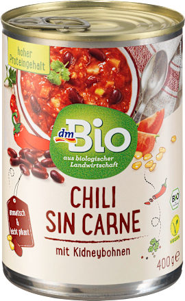 Eintopf, Chili sin Carne, vegan dmBio