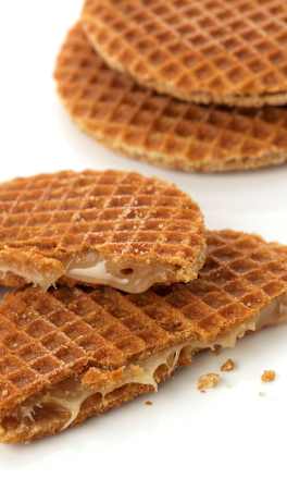 Wafle przekładane miodem dmBio