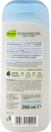 Shampoo Ultra Sensitiv alverde NATURKOSMETIK