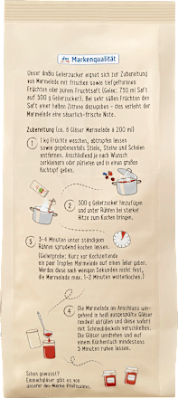 Zucker, Gelierzucker 2:1 für 1kg Früchte dmBio