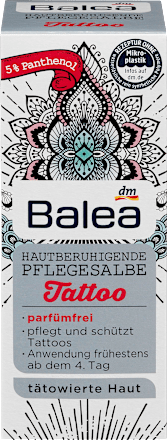 Tattoopflege hautberuhigende Pflegesalbe Balea