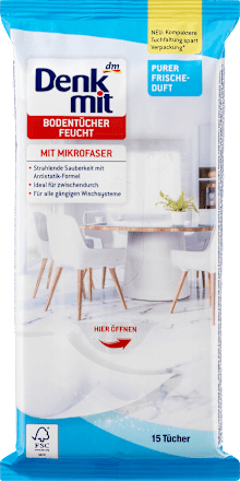 Feuchte Bodentücher Pure Frische Denkmit