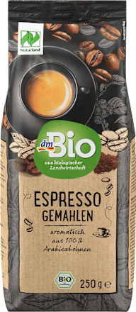 Pražená mletá káva Espresso dmBio
