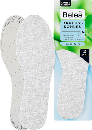 Barfuß Einlegesohlen Gr. 42-46 (2 Paar) Balea