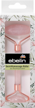 ebelin Gesichtsmassage-Roller aus Rosenquarzstein ebelin