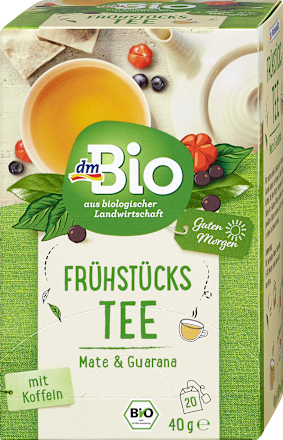 Frühstückstee Mate & Guarana Kräutertee dmBio