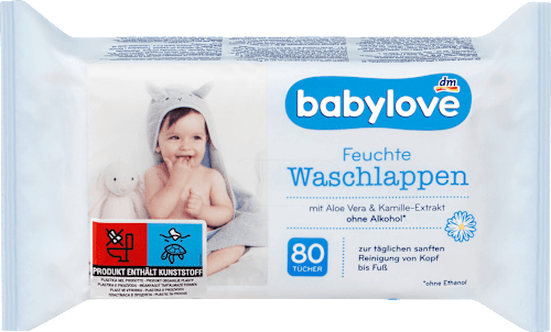 Feuchte Waschlappen babylove