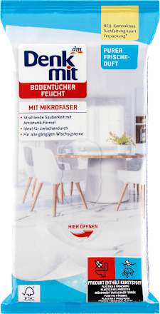 Feuchte Bodentücher Pure Frische Denkmit