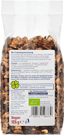 dmBio Früchteteemischung Cranberry Erdbeere, loser Tee dmBio