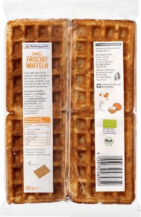 Waffeln, Dinkel Frischeiwaffeln dmBio