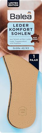 Leder Einlegesohlen Gr. 42/43 (1 Paar) Balea