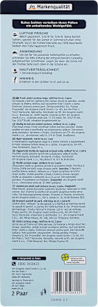 Barfuß Einlegesohlen Gr. 34-41 (2 Paar) Balea