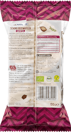 dmBio Schoko Reiswaffeln Zartbitter  dmBio