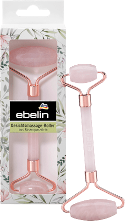 ebelin Gesichtsmassage-Roller aus Rosenquarzstein ebelin
