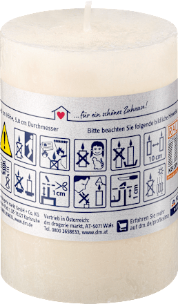 Kerze rustik 80/58 elfenbein Profissimo