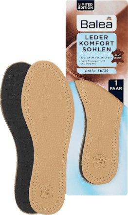 Leder Einlegesohlen Gr. 38/39 (1 Paar) Balea