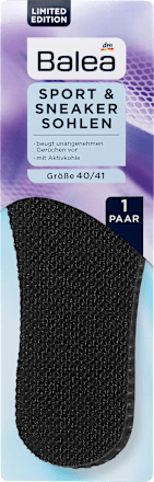 Einlegesohlen Sport&Sneaker schwarz Größe 40/41 (1 Paar) Balea