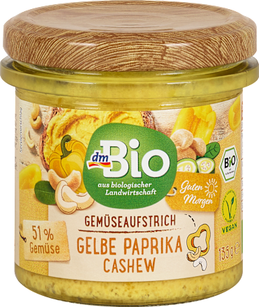 Gemüseaufstrich Gelbe Paprika & Cashew dmBio