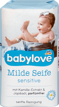 Otroško trdo milo sensitive z izvlečkom bio kamilice in jojobinim oljem babylove