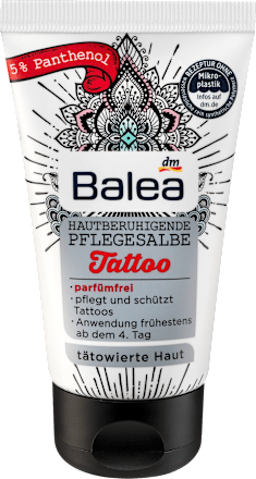 Tattoopflege hautberuhigende Pflegesalbe Balea