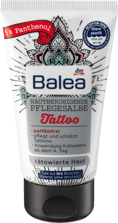 Tattoopflege hautberuhigende Pflegesalbe Balea