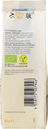 Curry mild, Naturland dmBio
