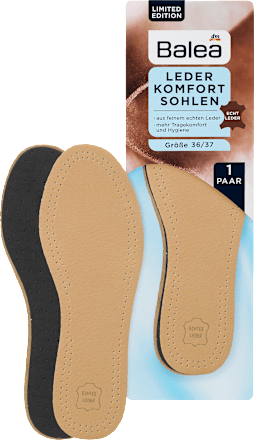 Leder Einlegesohlen Gr. 36/37 (1 Paar) Balea