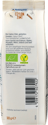 Ceylon Zimt, Naturland dmBio