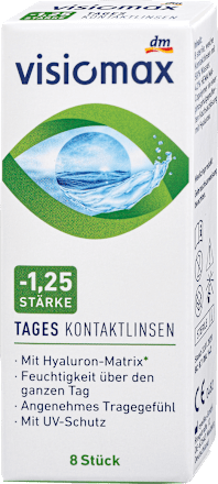Kontaktne leće dnevne – dioptrija -1,25 visiomax