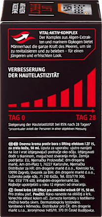 Dnevna krema za obraz proti gubam Lift effect Balea MEN