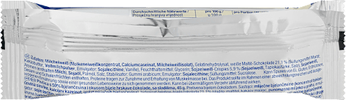 Eiweißriegel 50%, Crispy White Chocolate Geschmack Sportness