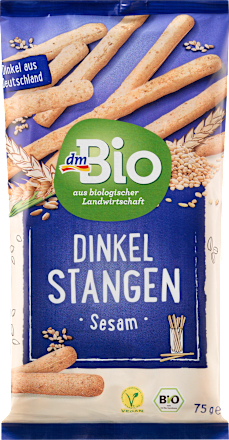 Knabberstangen, Dinkel Sesam dmBio