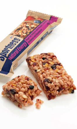 Energieriegel, Natural Energy mit Vollkorn Haferflocken & Beeren Sportness