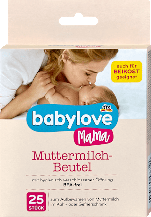 Anyatejgyűjtő zacskó, 250 ml-es babylove Mama