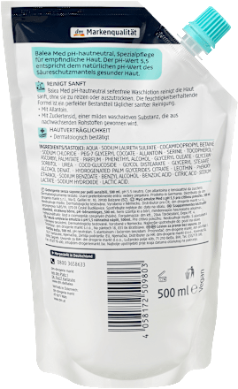 seifenfreie Waschlotion, hautneutral, Nachfüllpack Balea med