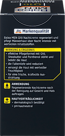 Energy Q10 noćna krema za lice Balea MEN
