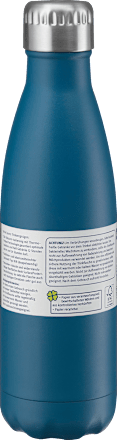 Edelstahl Trinkflasche 500ml blau Profissimo