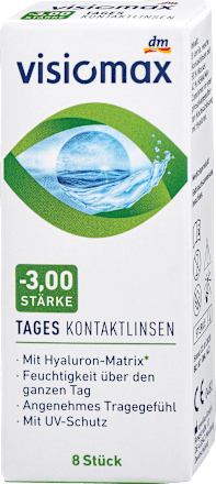 Dnevne kontaktne leče, dioptrija -3,00 visiomax