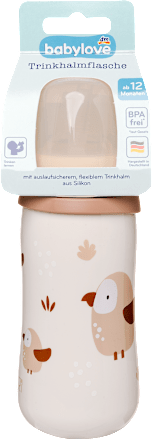 Szívószálas itatókulacs 330 ml-es, 12 hónapos kortól, többféle babylove