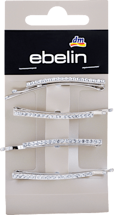 Šnale za kosu u boji srebra ebelin