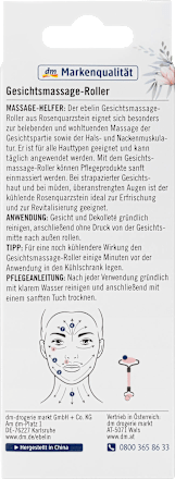 Gesichtsmassage-Roller aus Rosenquarz ebelin