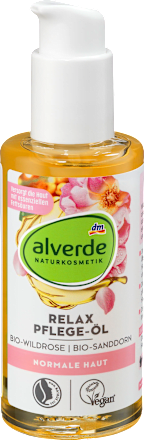 Relaksacyjny olejek pielęgnacyjny do ciała, dzika róża BIO & rokitnik BIO alverde NATURKOSMETIK