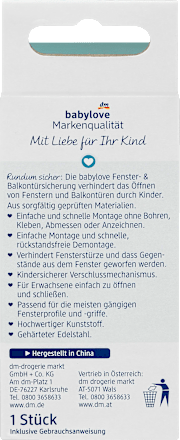 Fenster- und Balkontürsicherung sortiert babylove