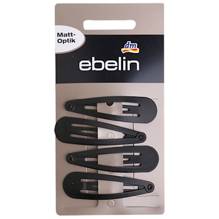 sponky matné, černé ebelin