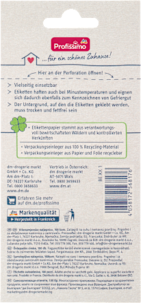 Klebeetiketten Profissimo