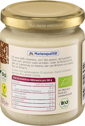 Tahini pasta od susama dmBio