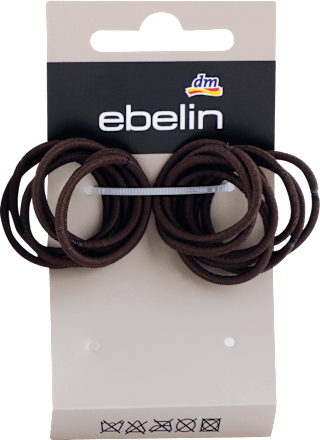 Gumice za kosu - male, braon ebelin