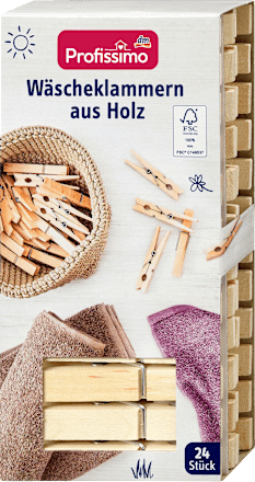 Lesene ščipalke za perilo Profissimo